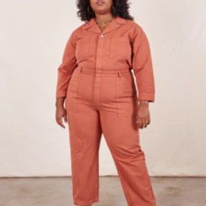 Big Bud Press Long Sleeve Jumpsuit 2XL in Clay Red